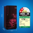 BOSCH 185 L Direct Cool Single Door 2 Star Refrigerator (Wine Sevian) - Photo 2
