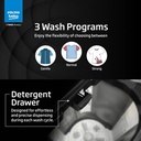 Voltas Beko 9 kg Semi Automatic Top Load Washing Machine Black, Grey - Photo 4