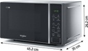 Whirlpool 20 L 18 Auto Cook Recipes, Feather Touch Membrane Solo Microwave Oven (Black) - Photo 3