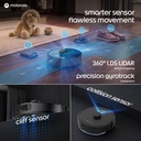 Motorola GlideBot Plus Robotic Floor Cleaner with 2 in 1 Mopping and Vacuum 11000 Pa Suction, 5200mAh Battery, Covers 1800+ Sq ft in Single Charge, Anti Tangle Technology, Advanced Laser Navigation & Mapping, Reuseable 3Litre Dust Bag (WiFi Connectivity) - Photo 2