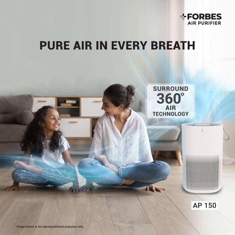 EUREKA FORBES AP 150 3-Stage HEPA & Surround 360° Air Technology Portable Room Air Purifier (White) - Photo 2