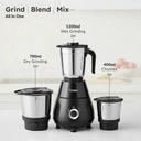 Prestige 500Watts 500 W Mixer Grinder (Black) - Photo 3