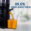 Solara Cold Press Juicer Machine for Home, Electric Slow Juicer for Fruits, Vegetables, 200 W Juicer (Black) - Photo 2