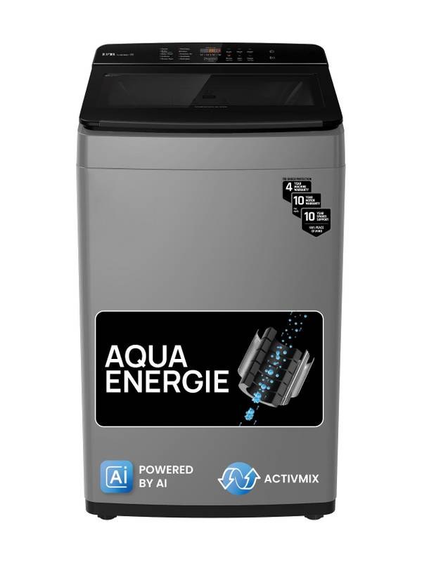 [SMH-1A8B42C379B217B3] IFB 8 kg Aqua Energie, ActivMix, Soft Close Door, Auto Tub Clean, DeepClean Powered by Ai Fully Automatic Top Load Washing Machine Black, Grey (Medium Grey)