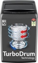 [SMH-F4CDFCD33678C4FE] LG 7 kg 5 Star, Smart Inverter Technology, TurboDrum, Smart Diagnosis with Soft Closing Door Fully Automatic Top Load Washing Machine Black (Middle Black)