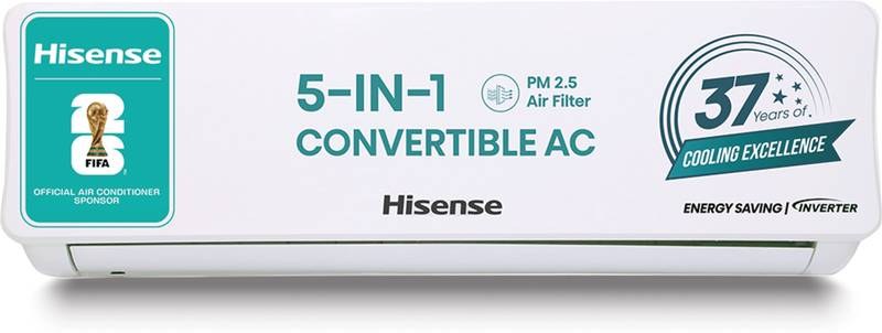 [SMH-09830BB937FB8341] Hisense 2026 Model 1.5 Ton 3 Star Split Inverter AC (White)