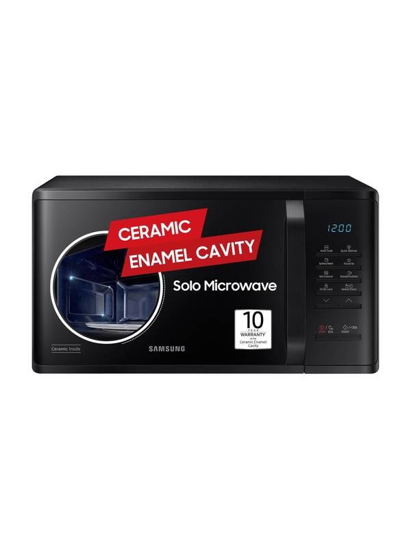 [SMH-A9D8E2D330CED4F6] Samsung 23 L Auto Cook Programs, Child Safety Lock, Memory Feature, Deodorization Solo Microwave Oven (BLACK)