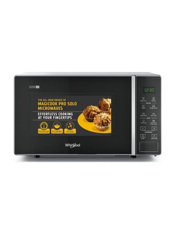 [SMH-3BE3205948133065] Whirlpool 20 L 18 Auto Cook Recipes, Feather Touch Membrane Solo Microwave Oven (Black)