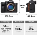 SONY Alpha ILCE-7M5 Mirrorless Camera ILCE-7M5 Full-Frame,High Resolution 33MP,Partially Stacked Sensor,4K,120P,30fps (Black) - Photo 3