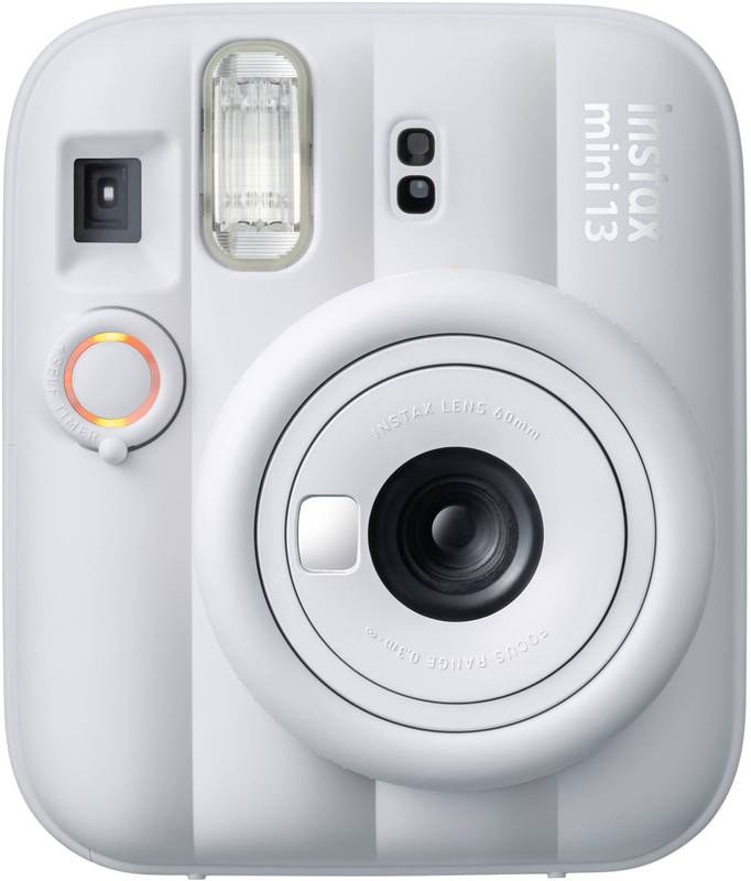 FUJIFILM Instax Mini 13 Instant Camera with 10X1 Film With Zenko Red Pouch Kit Instant Camera (Clay White) - Photo 2