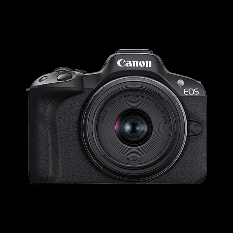 [SMC-CB024C9B90ED2324] Canon EOS R50 Mirrorless Camera Body with RF - S 18 - 45 mm f/4.5 - 6.3 IS STM (Black)