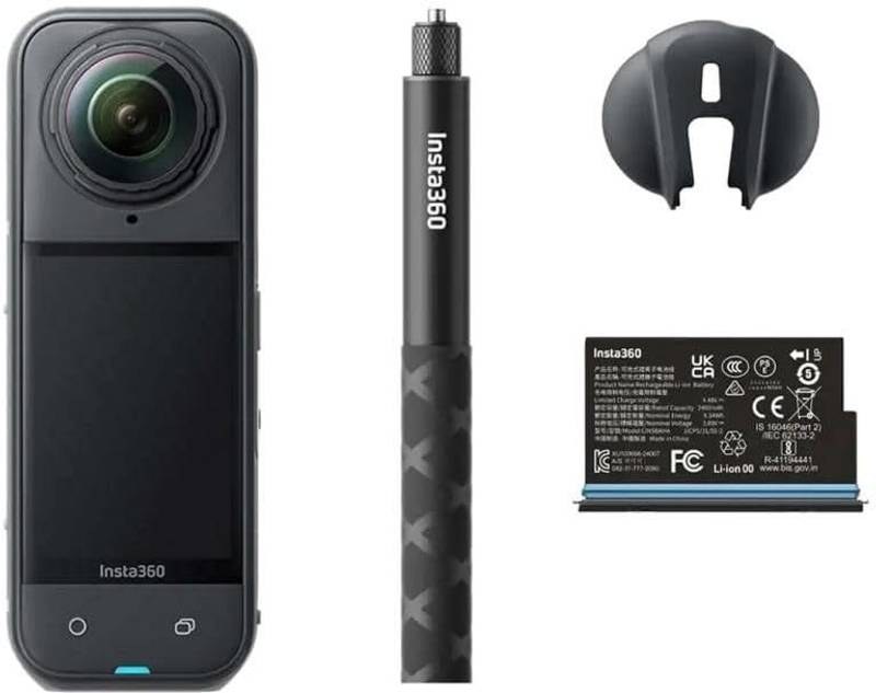 [SMC-A76FAFBA48EACBD9] Insta360 Action Camera X5 Starter Bundle Sports and Action Camera (Black)