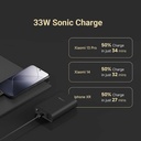 Mi 10000 mAh 33 W Compact Pocket Size Power Bank - Pocket Power Bank pro 10000mAh 33W Super Fast Charging PD (Black) - Photo 4