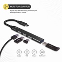 Portronics MPORT 31C Type C to 4 USB-A Ports POR-1485 USB Hub (Grey) - Photo 3