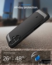 Spigen Back Cover for iPhone 17 - ACS11586 (Matte Black) - Photo 3