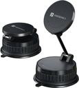 [SMX-D63277357D824304] Portronics Hold X Prime Vacuum-Lock Magnetic Mobile Stand, 360° Rotatable, Foldable Mobile Holder (Black)