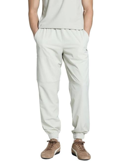 [SMF-307E4B69BC54FF-2] PUMA Solid Men Beige Track Pants (Desert Dust) (S)