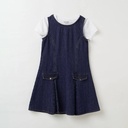 [SMF-6D992B0F82C9BD-3] Pantaloons Junior Girls Casual T-shirt Dress (BLUE INDIGO) (11 - 12 Years)