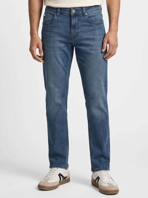 [SMF-9C766D4A7F5B0E-3] Spykar Regular Men Blue Jeans (Mid Blue) (32)